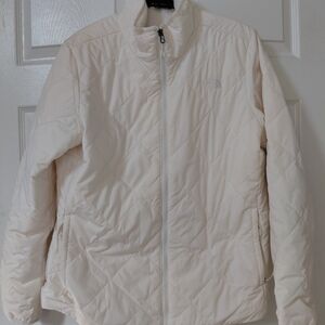 The North Face Women's Cream Quilted Puffer Jacket